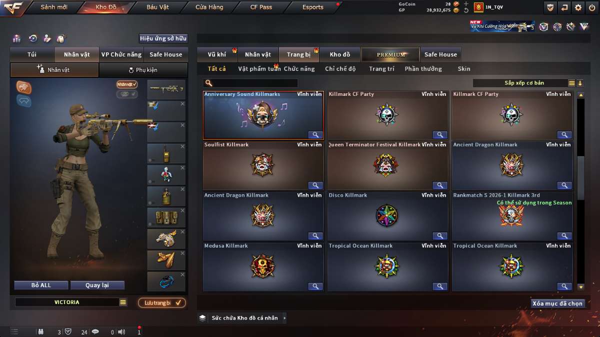 shop acc cf uy tin gia re